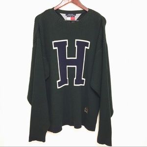 Tommy Hilfiger Sweater Big H Logo Size Large
